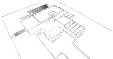 soyut mimari duvar kağıdı tasarımı, dijital konsept arkaplan