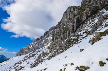 Alp manzarası, güzel dağlar.