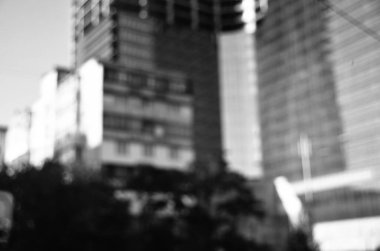 Bulanık şehir. Soyut arkaplan