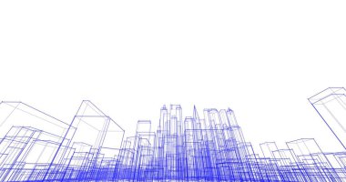 soyut mimari duvar kağıdı tasarımı, dijital konsept arkaplan