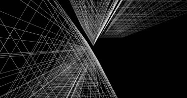soyut mimari duvar kağıdı tasarımı, dijital konsept arkaplan
