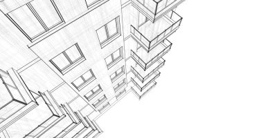 soyut mimari duvar kağıdı tasarımı, dijital konsept arkaplan