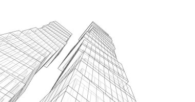 soyut mimari duvar kağıdı tasarımı, dijital konsept arkaplan