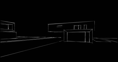 soyut mimari duvar kağıdı tasarımı, dijital konsept arkaplan