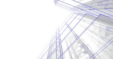 soyut mimari duvar kağıdı tasarımı, dijital konsept arkaplan