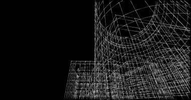 soyut mimari duvar kağıdı tasarımı, dijital konsept arkaplan