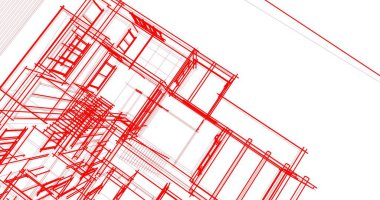soyut mimari duvar kağıdı tasarımı, dijital konsept arkaplan