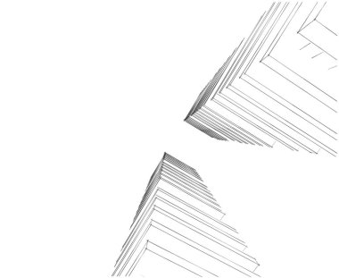 soyut mimari duvar kağıdı tasarımı, dijital konsept arkaplan