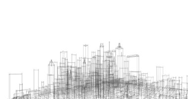 soyut mimari duvar kağıdı tasarımı, dijital konsept arkaplan