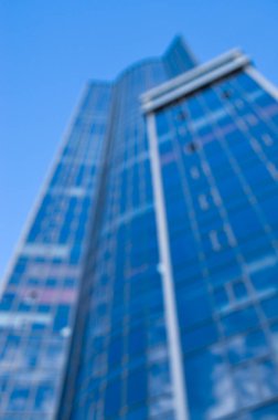 Bulanık şehir. Renkli soyut arkaplan