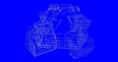 soyut mimari duvar kağıdı tasarımı, dijital konsept arkaplan