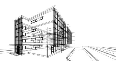 minimal geometrik mimari binalar tasarımı
