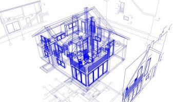 soyut mimari duvar kağıdı tasarımı, dijital konsept arkaplan