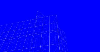 Mimari sanat konseptinde soyut çizgiler, minimum geometrik şekiller. 