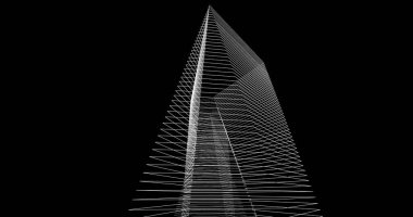 soyut mimari duvar kağıdı tasarımı, dijital konsept arkaplan