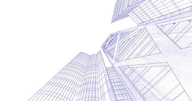 soyut mimari duvar kağıdı tasarımı, dijital konsept arkaplan