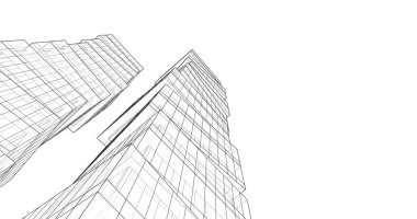 soyut mimari duvar kağıdı tasarımı, dijital konsept arkaplan