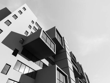 soyut mimari duvar kağıdı tasarımı, dijital konsept arkaplan