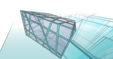 soyut mimari duvar kağıdı tasarımı, dijital konsept arkaplan