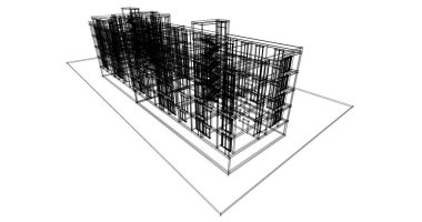 soyut mimari duvar kağıdı tasarımı, dijital konsept arkaplan