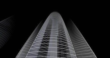 soyut mimari duvar kağıdı tasarımı, dijital konsept arkaplan