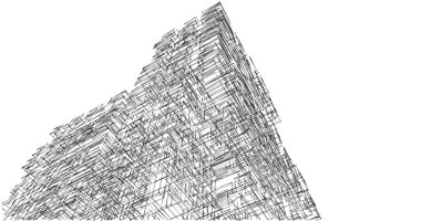 soyut mimari duvar kağıdı tasarımı, dijital konsept arkaplan