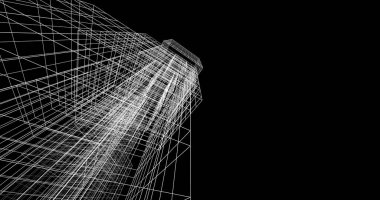 soyut mimari duvar kağıdı tasarımı, dijital konsept arkaplan