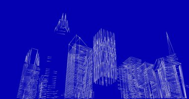 soyut mimari duvar kağıdı tasarımı, dijital konsept arkaplan