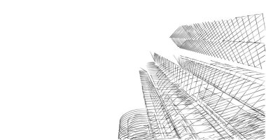 soyut mimari duvar kağıdı tasarımı, dijital konsept arkaplan