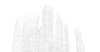 soyut mimari duvar kağıdı tasarımı, dijital konsept arkaplan