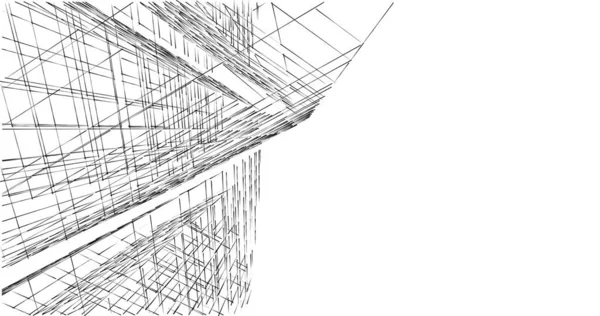 Абстрактный Архитектурный Дизайн Обоев Цифровой Концепт Фон — стоковое фото