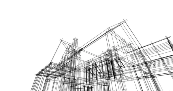 Diseño Mínimo Edificios Arquitectónicos Geométricos —  Fotos de Stock