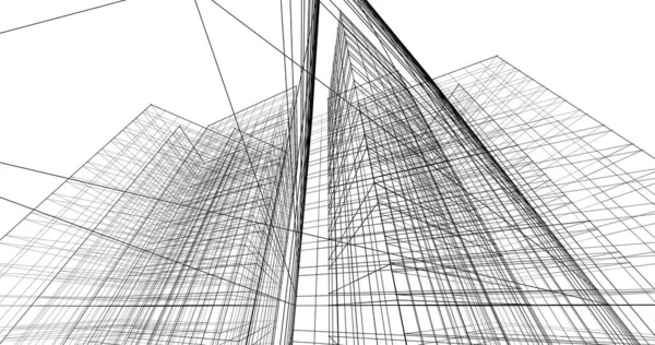 Абстрактный Архитектурный Дизайн Обоев Цифровой Концепт Фон — стоковое фото