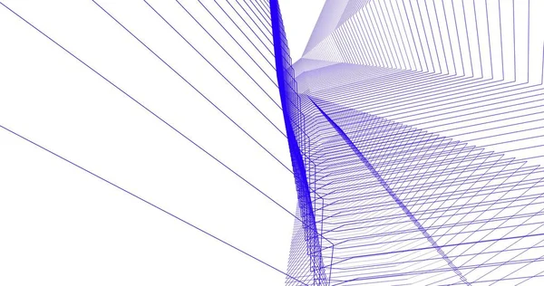 Abstrakcyjny Projekt Tapety Architektonicznej Cyfrowe Tło Koncepcyjne — Zdjęcie stockowe