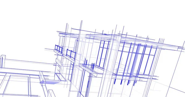 Formas Geométricas Mínimas Líneas Arquitectónicas —  Fotos de Stock