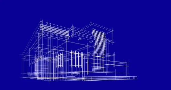 Αφηρημένη Αρχιτεκτονική Ταπετσαρία Σχεδιασμό Ψηφιακή Έννοια Φόντο — Φωτογραφία Αρχείου