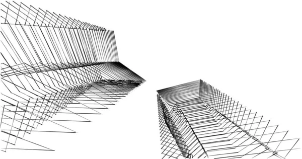 Абстрактный Архитектурный Дизайн Обоев Цифровой Концепт Фон — стоковое фото