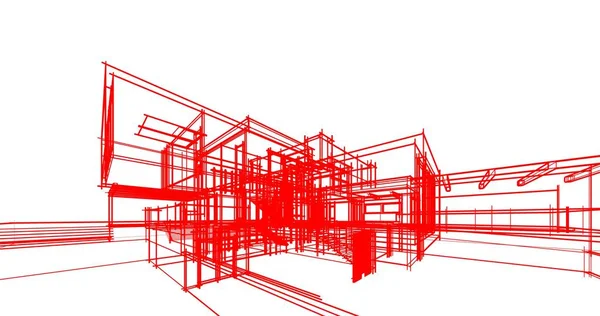 Abstrakcyjny Projekt Tapety Architektonicznej Cyfrowe Tło Koncepcyjne — Zdjęcie stockowe