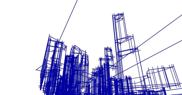 Абстрактный Архитектурный Дизайн Обоев Цифровой Концепт Фон — стоковое фото