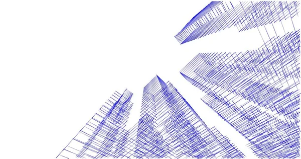 Abstrakcyjny Projekt Tapety Architektonicznej Cyfrowe Tło Koncepcyjne — Zdjęcie stockowe