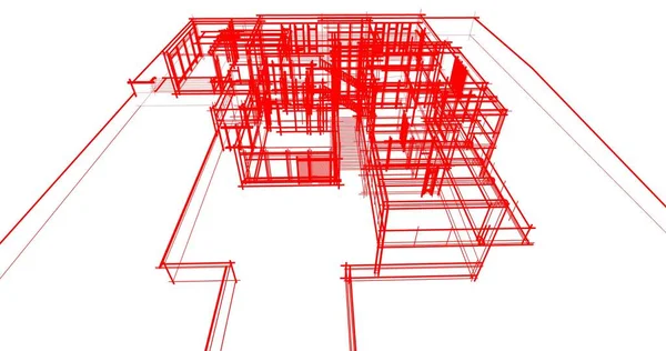 Abstrakcyjny Projekt Tapety Architektonicznej Cyfrowe Tło Koncepcyjne — Zdjęcie stockowe