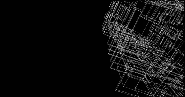 建筑墙纸设计 数字概念背景 — 图库照片