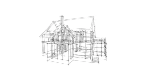 Minimale Geometrische Formen Architektonische Linien — Stockfoto