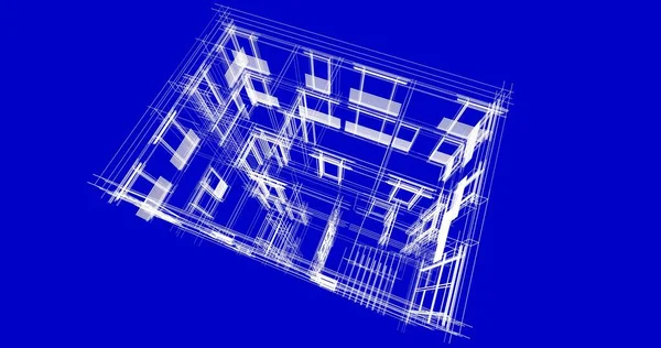 Абстрактный Архитектурный Дизайн Обоев Цифровой Концепт Фон — стоковое фото