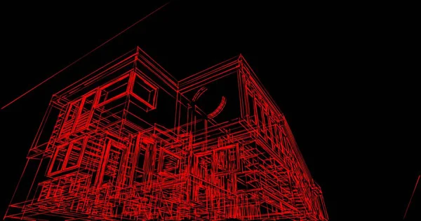 Abstrakcyjny Projekt Tapety Architektonicznej Cyfrowe Tło Koncepcyjne — Zdjęcie stockowe