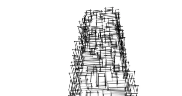 Αφηρημένη Αρχιτεκτονική Ταπετσαρία Σχεδιασμό Ψηφιακή Έννοια Φόντο — Φωτογραφία Αρχείου