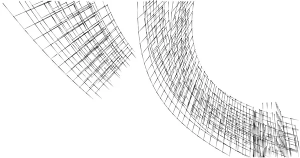 建筑墙纸设计 数字概念背景 — 图库照片