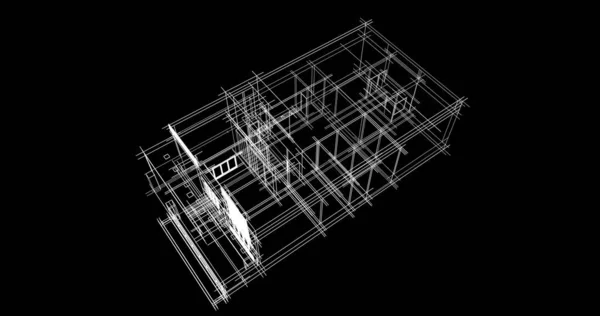 Абстрактный Архитектурный Дизайн Обоев Цифровой Концепт Фон — стоковое фото