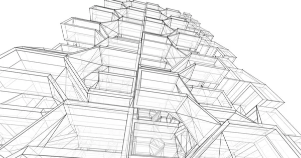 soyut mimari duvar kağıdı tasarımı, dijital konsept arkaplan