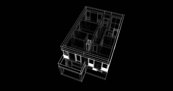 Abstrakcyjny Projekt Tapety Architektonicznej Cyfrowe Tło Koncepcyjne — Zdjęcie stockowe